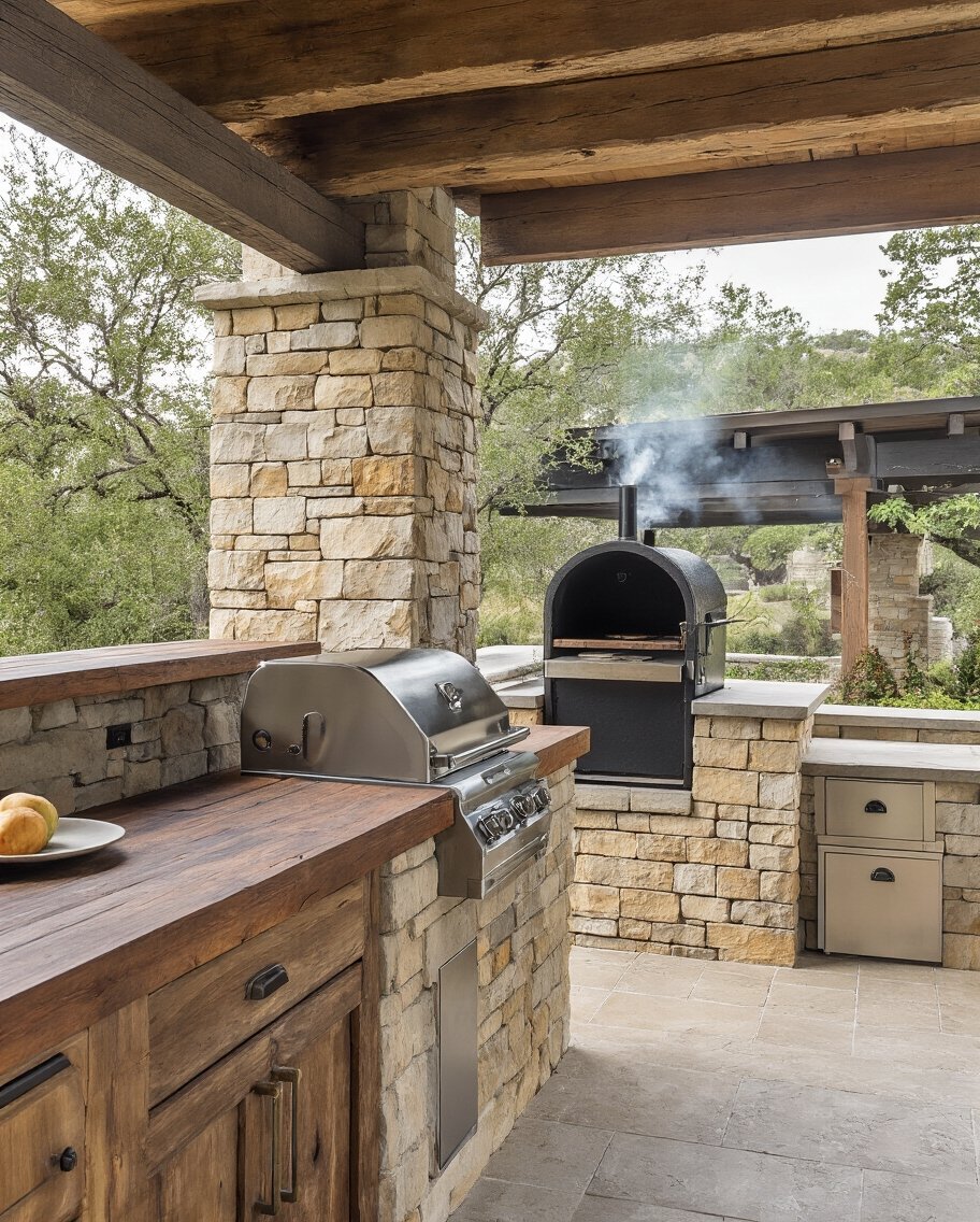 rustic smoky year round entertaining retreat