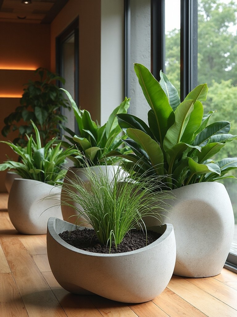 sculptural minimalist weather resistant artistic focal points