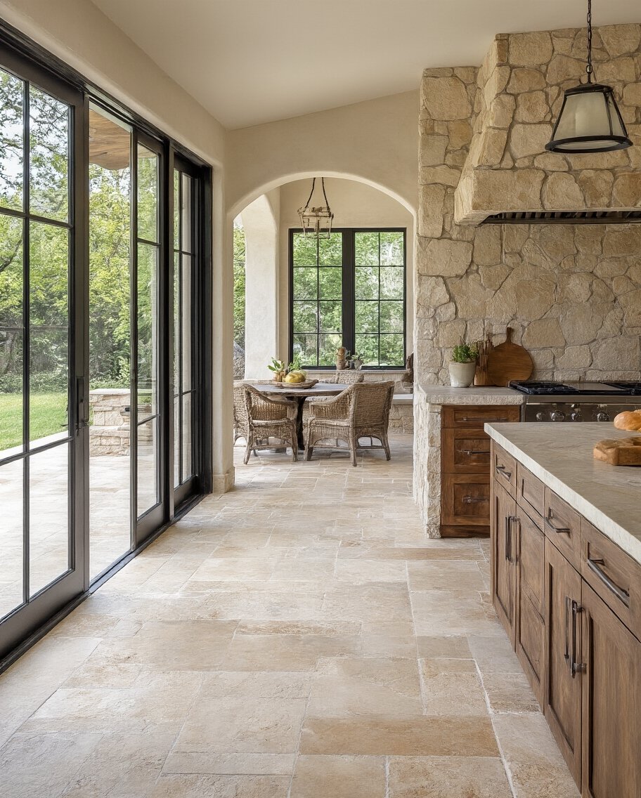 seamless stone interior exterior integration