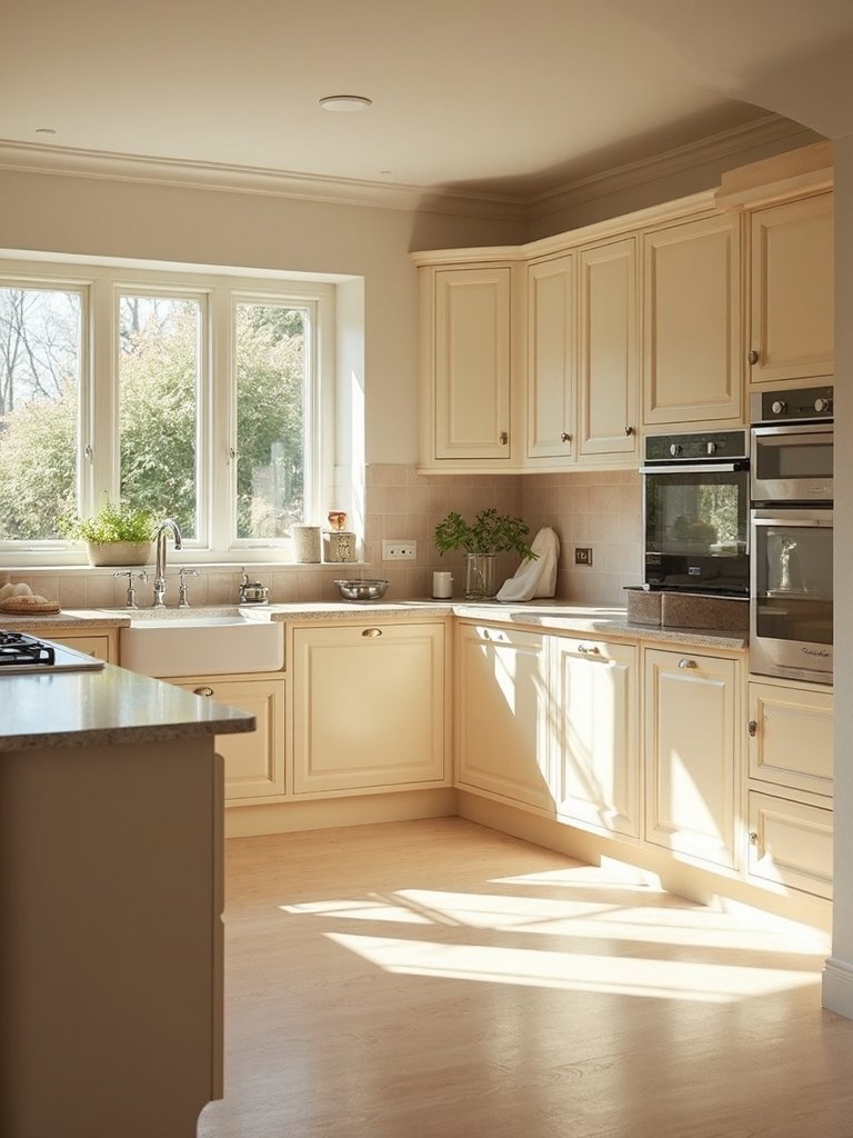 selecting beige for natural lighting