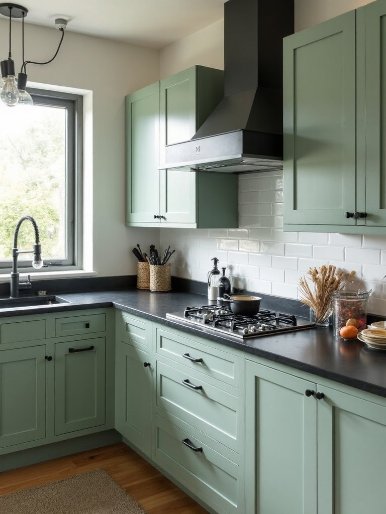 sophisticated contrast in nature inspired sage