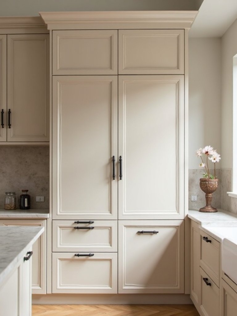 sophisticated modern minimalist contrasting kitchen design