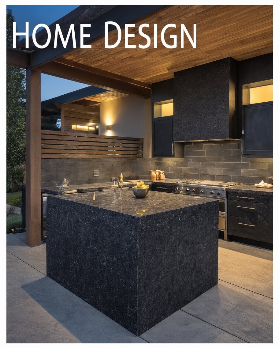 sophisticated outdoor culinary sanctuary