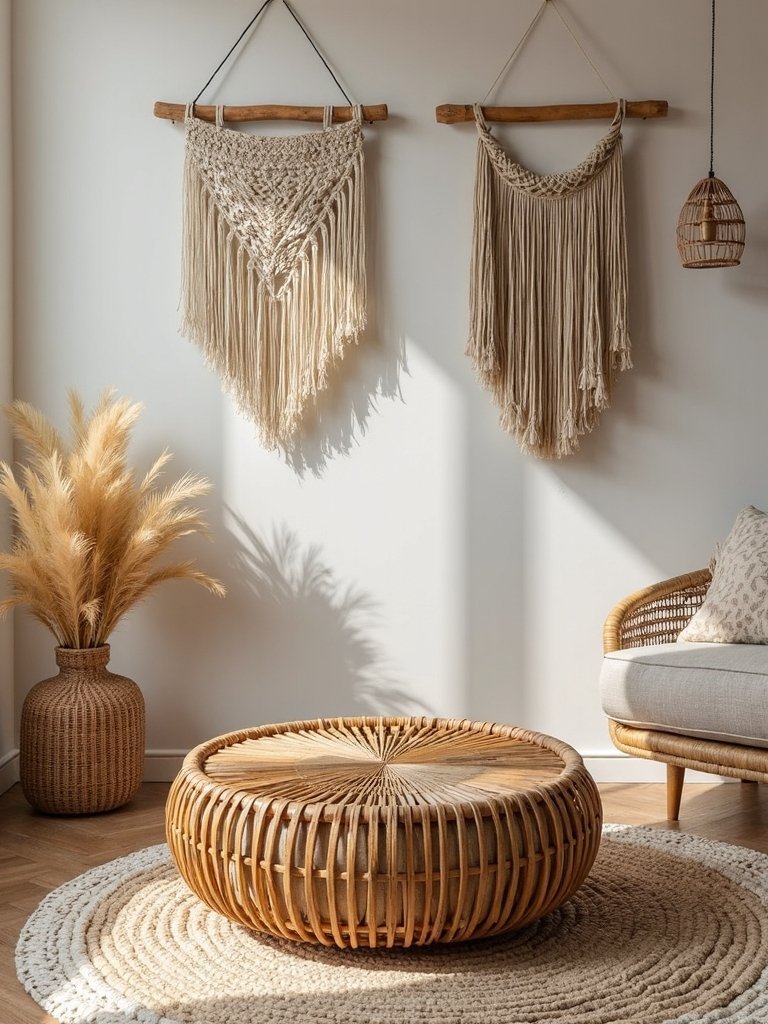 unique hollow center drum coffee table