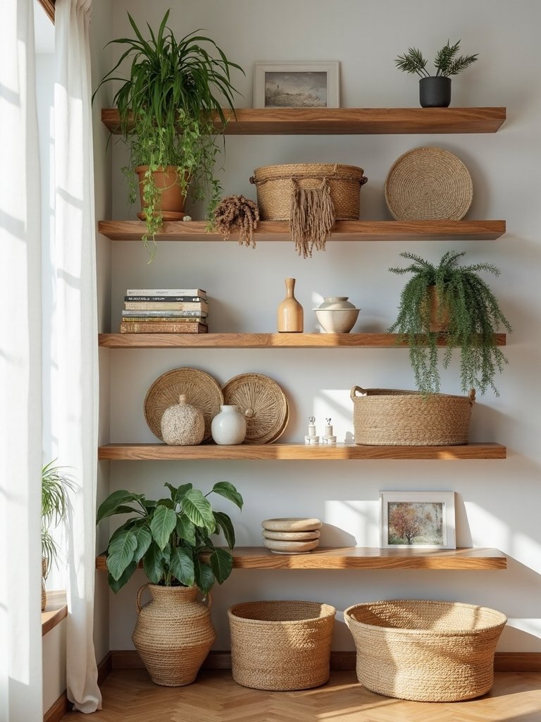 varied heights and depths create dimension