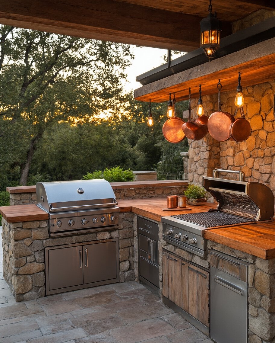 versatile outdoor cooking command center