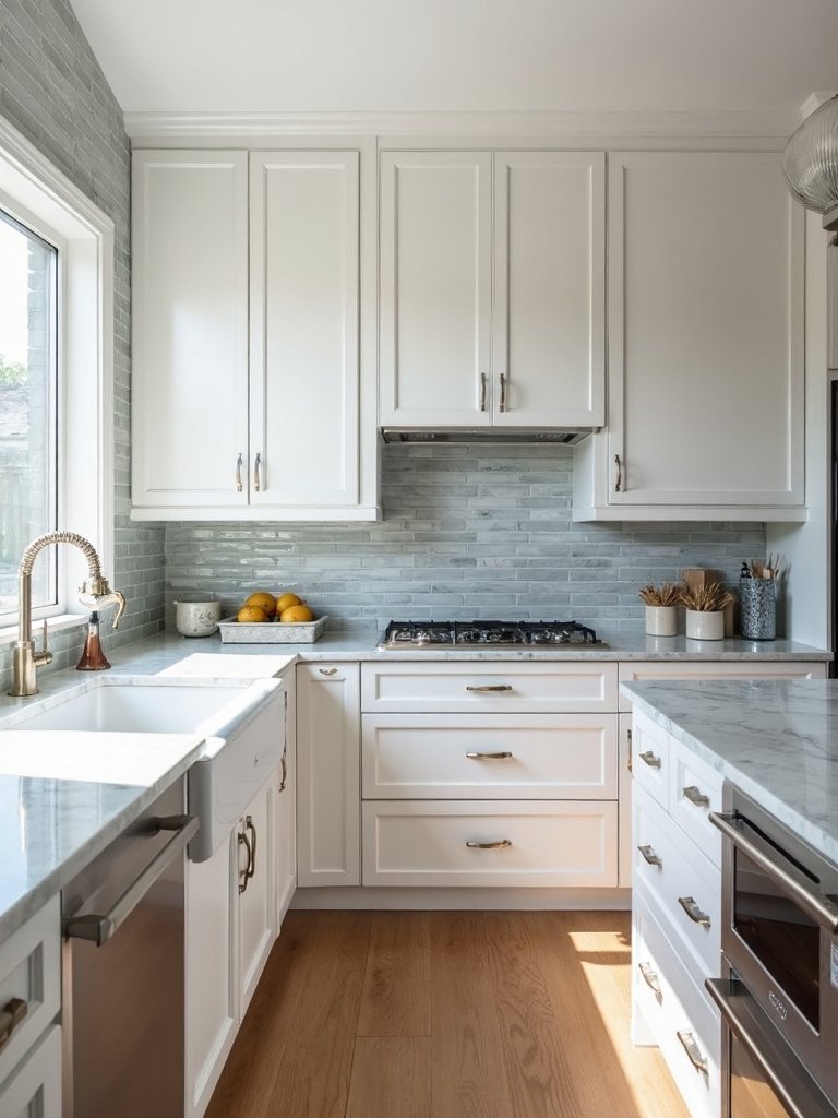 vertical tile stacks coastal blue contrast