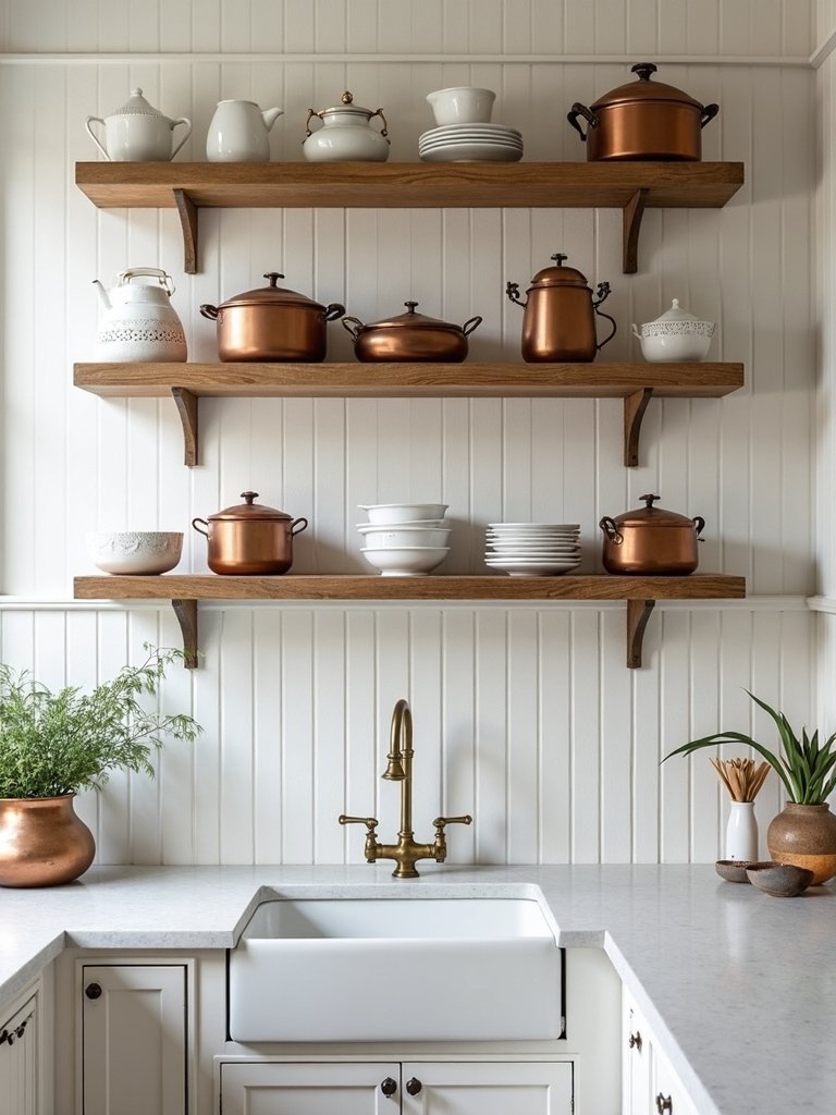 vintage farmhouse kitchen beadboard charm