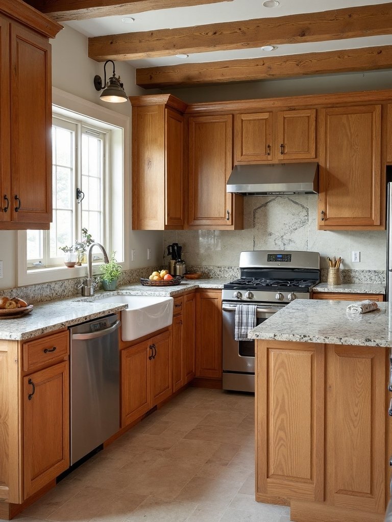 warm cozy rustic kitchen design