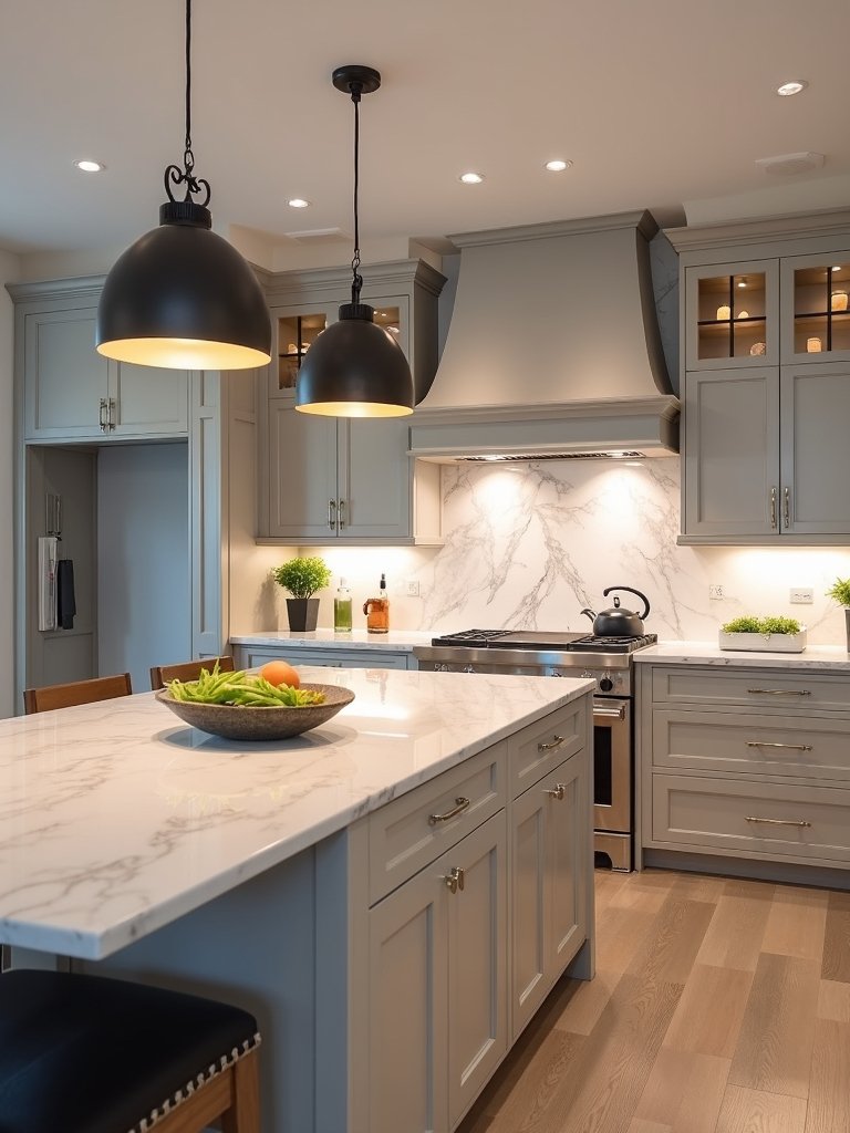 balanced kitchen lighting practical and stylish