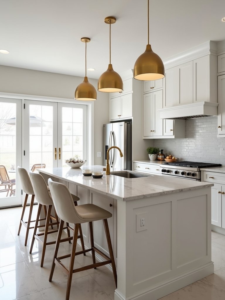 bright elegant eclectic unforgettable kitchen bar
