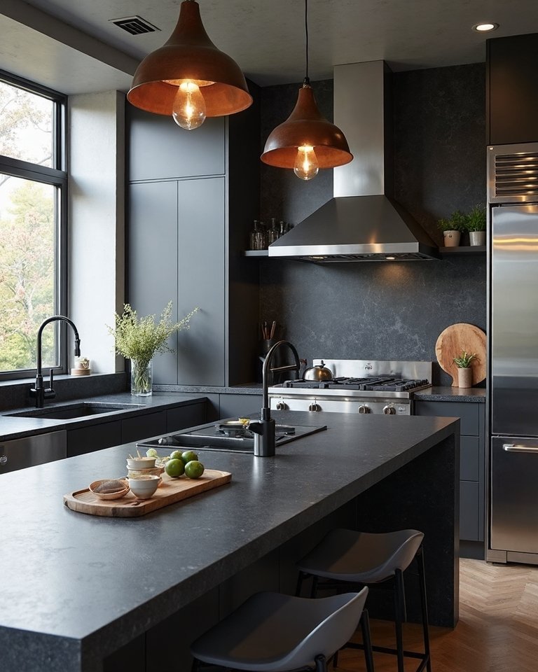 charcoal tones luxurious matte finish