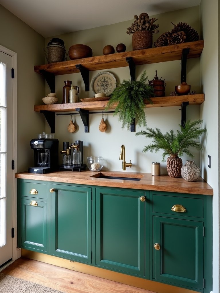 enchanting rustic forest coffee oasis