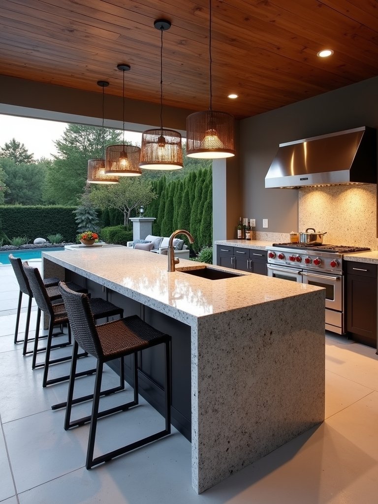 expansive outdoor entertainment hub