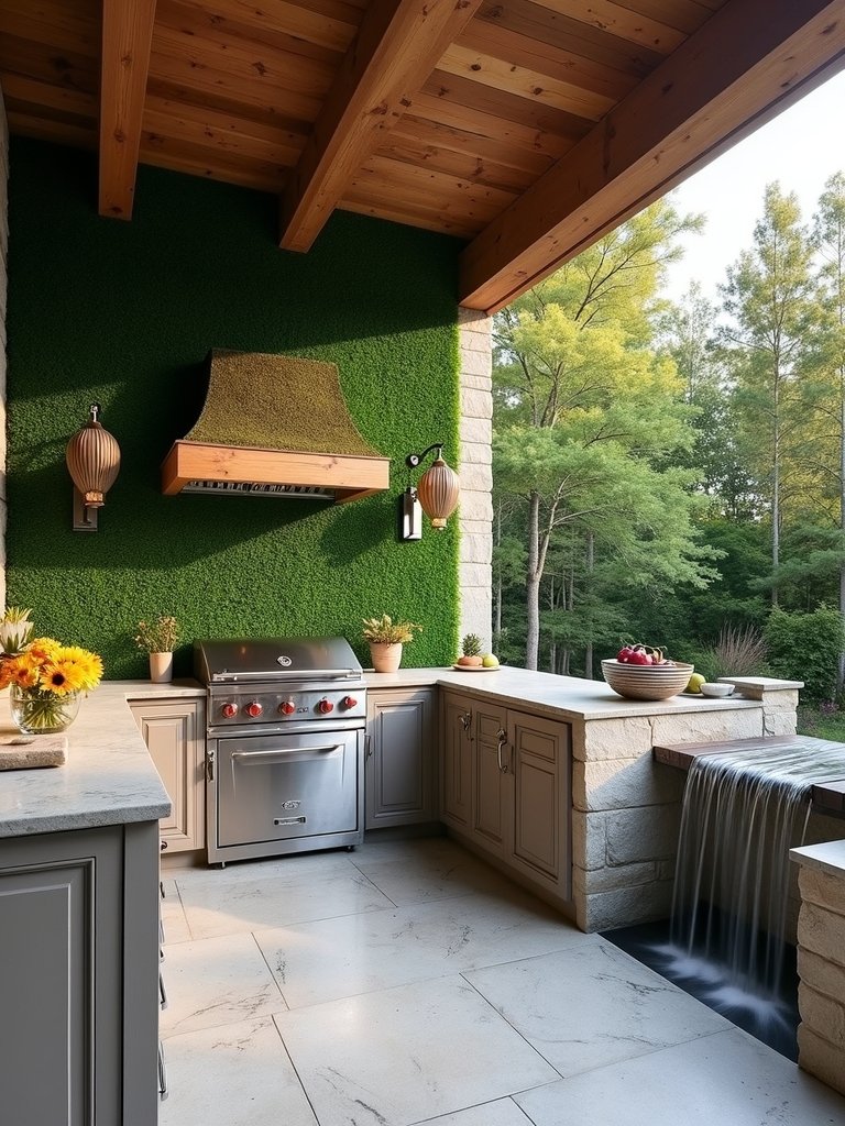 harmonious outdoor kitchen sanctuary