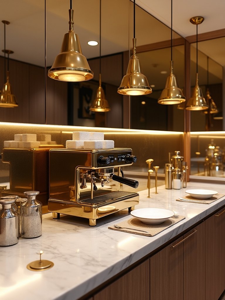 light reflecting mirror backsplash enhancements