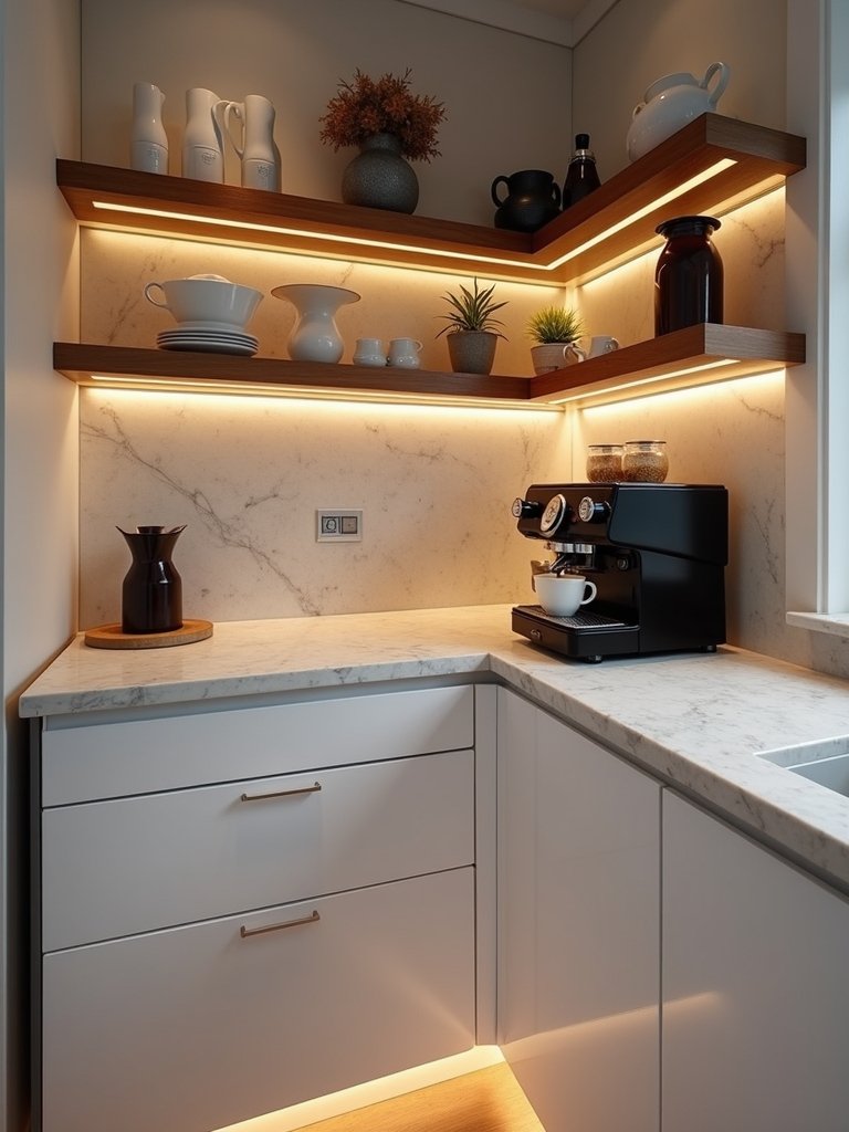 luxurious coffee haven with integrated espresso