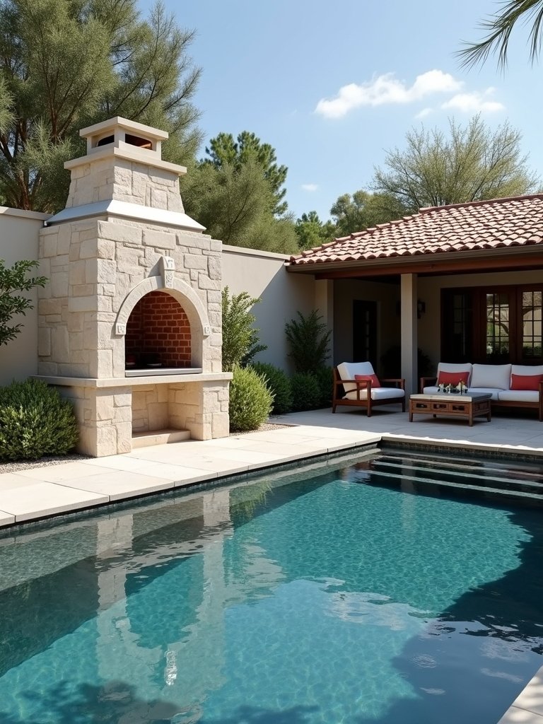 poolside wood fired pizza entertainment experience