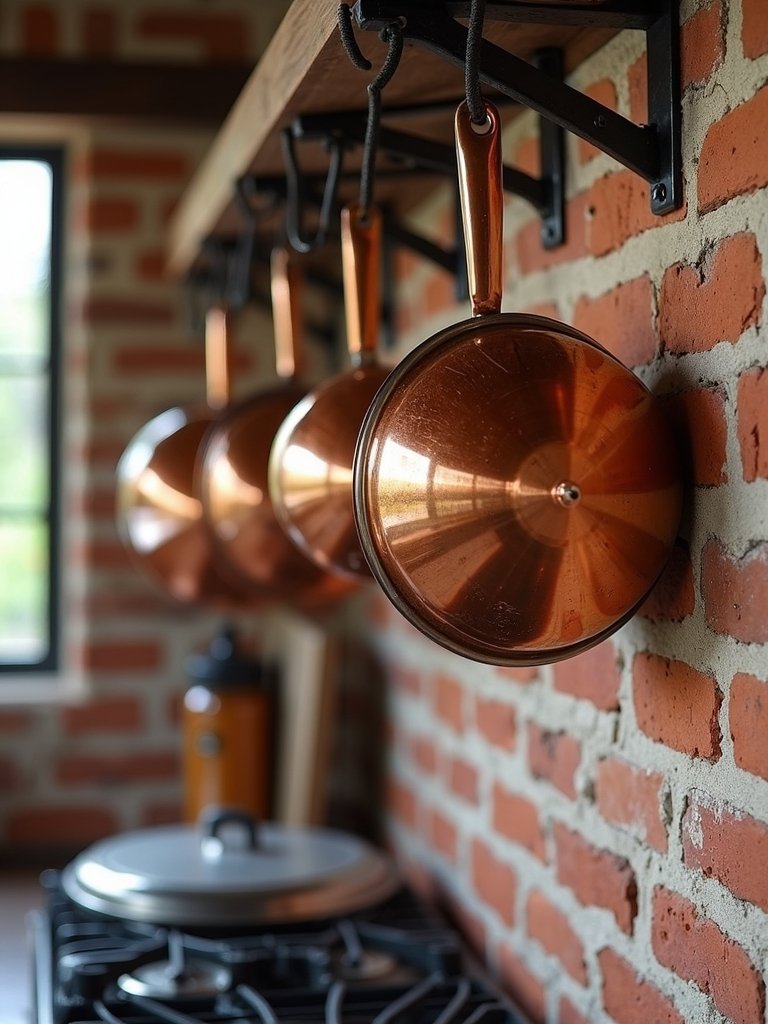 rustic charm through copper cookware