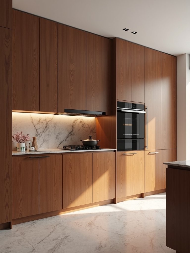 seamless hidden sophisticated kitchen design