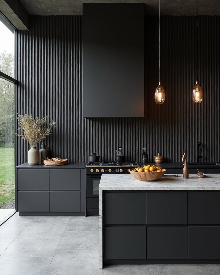 sleek industrial kitchen backsplash ideas