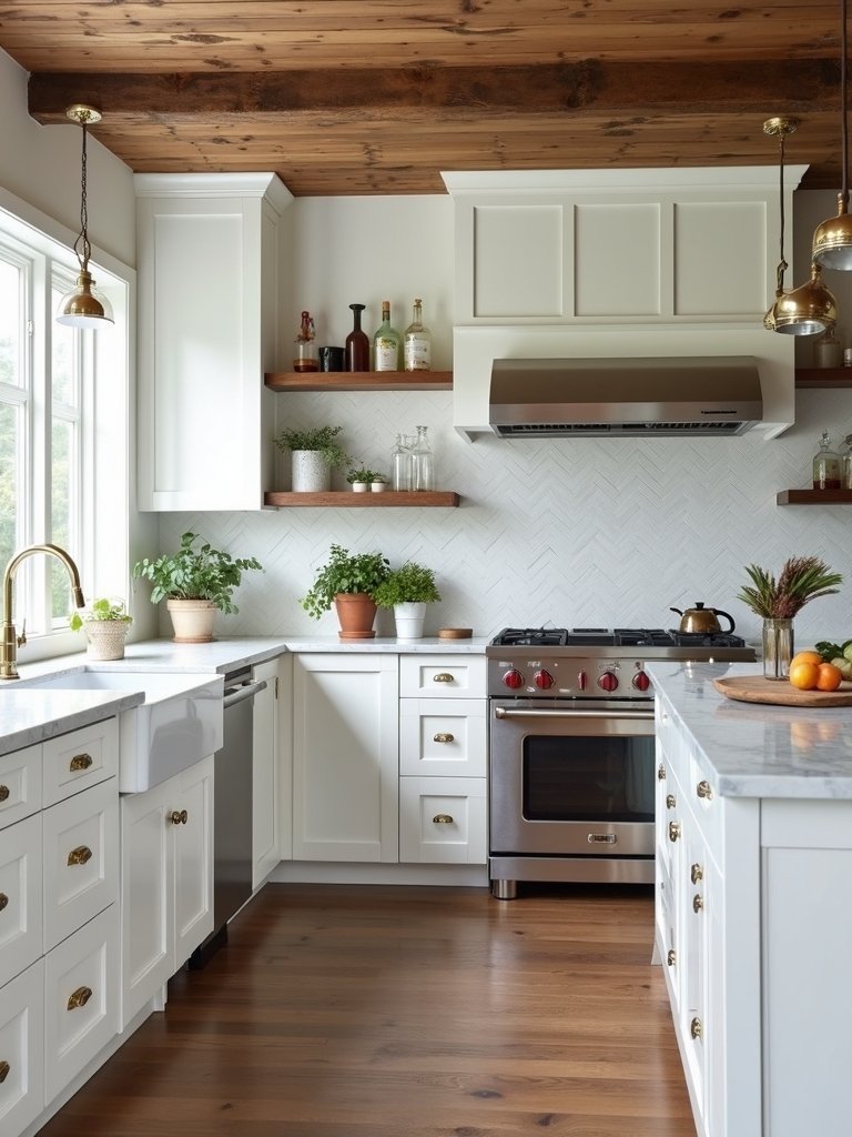sophisticated rustic farmhouse kitchen design