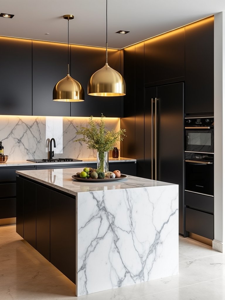 striking pendant lights transform small kitchens