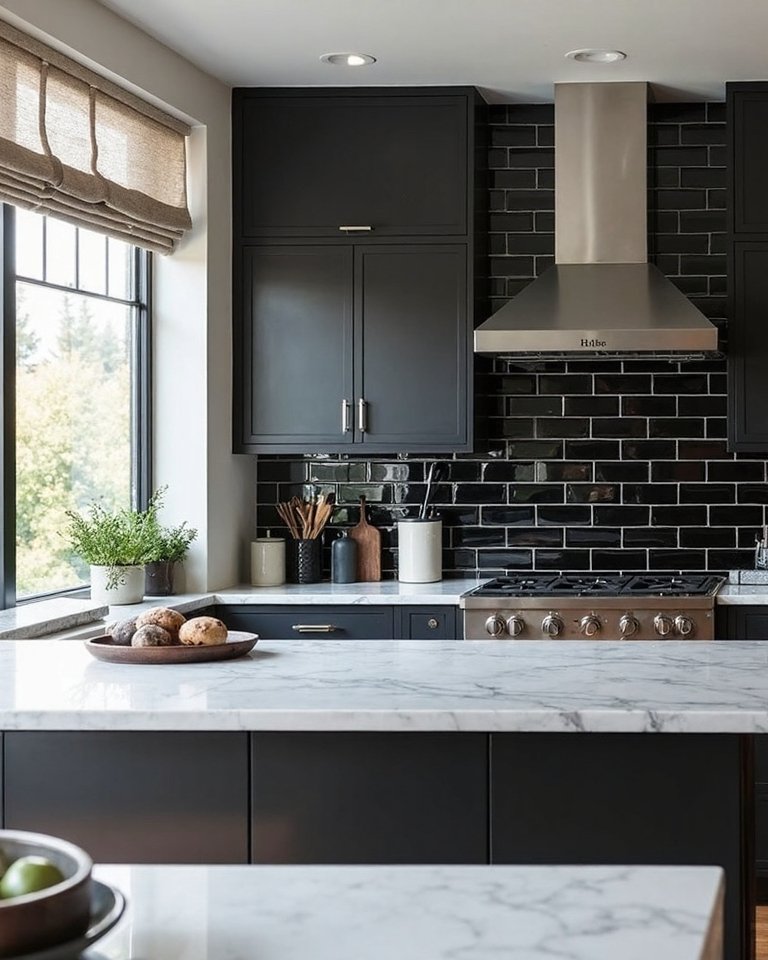 timeless elegant black white tile
